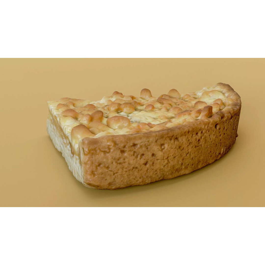 Apple Pie Slice 3D Model – Low Poly PBR Game Asset, FBX - View 17