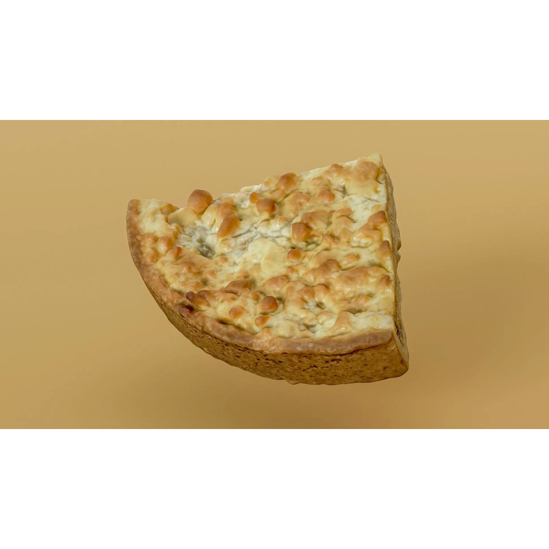 Apple Pie Slice 3D Model – Low Poly PBR Game Asset, FBX - View 2