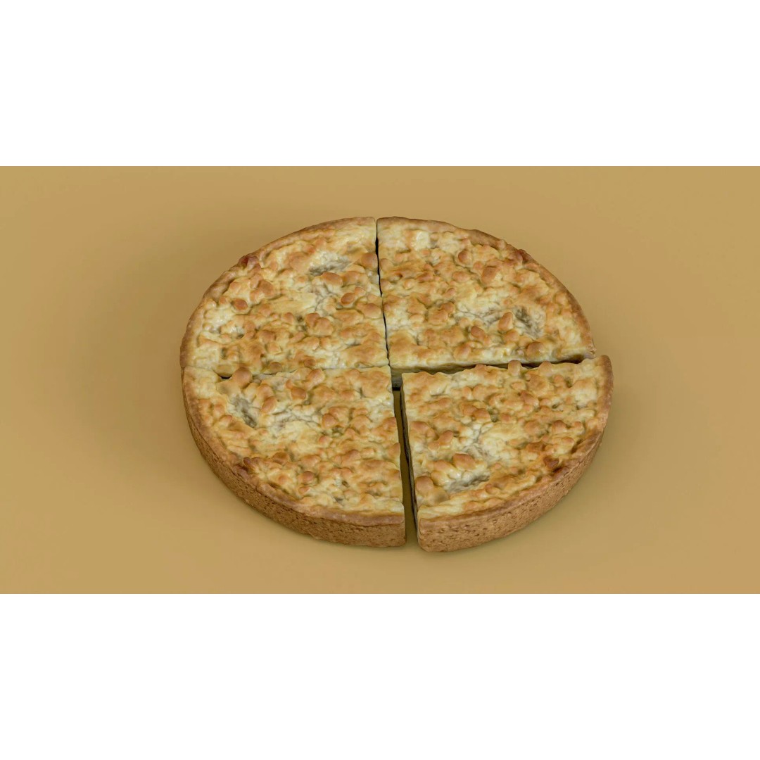 Apple Pie Slice 3D Model – Low Poly PBR Game Asset, FBX - View 21