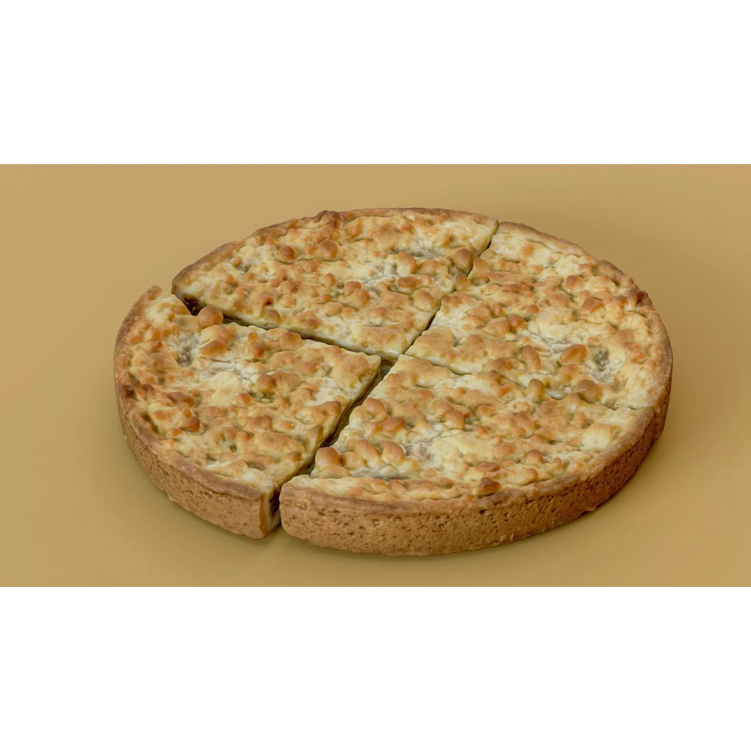 Apple Pie Slice 3D Model – Low Poly PBR Game Asset, FBX - View 22