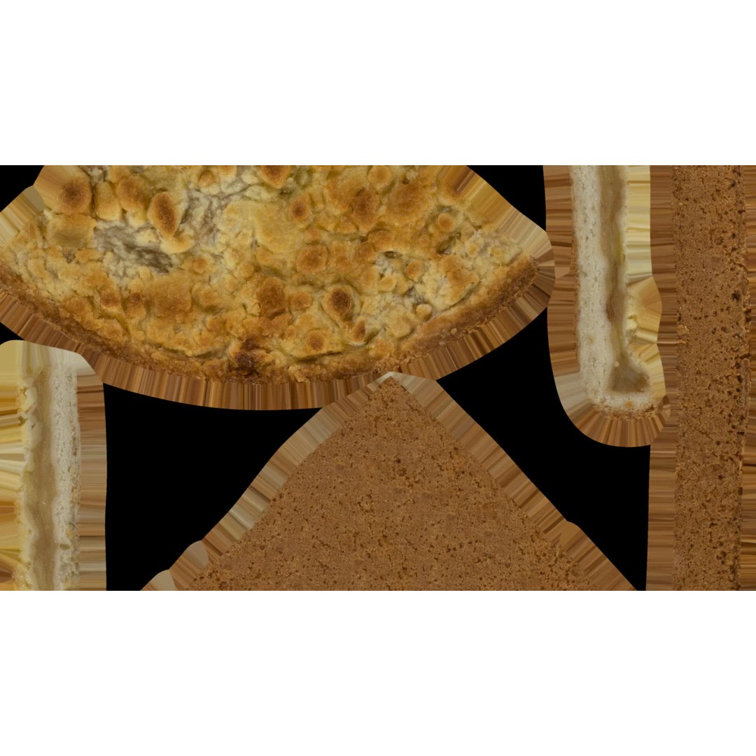 Apple Pie Slice 3D Model – Low Poly PBR Game Asset, FBX - View 26