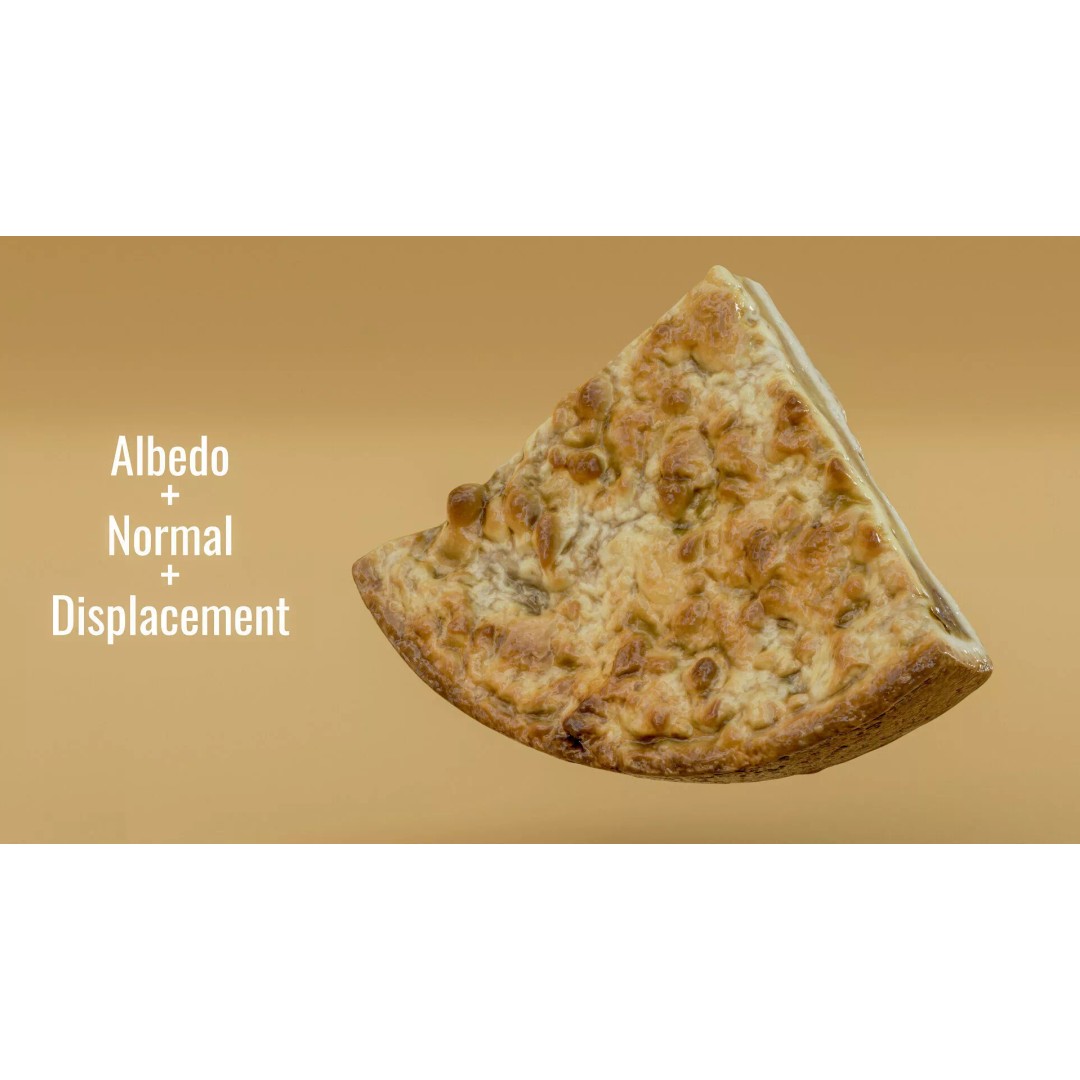 Apple Pie Slice 3D Model – Low Poly PBR Game Asset, FBX - View 6