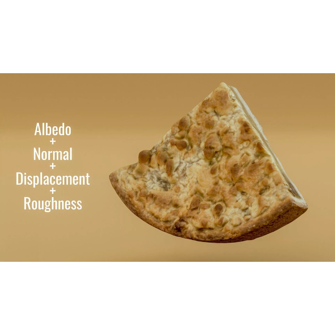 Apple Pie Slice 3D Model – Low Poly PBR Game Asset, FBX - View 7