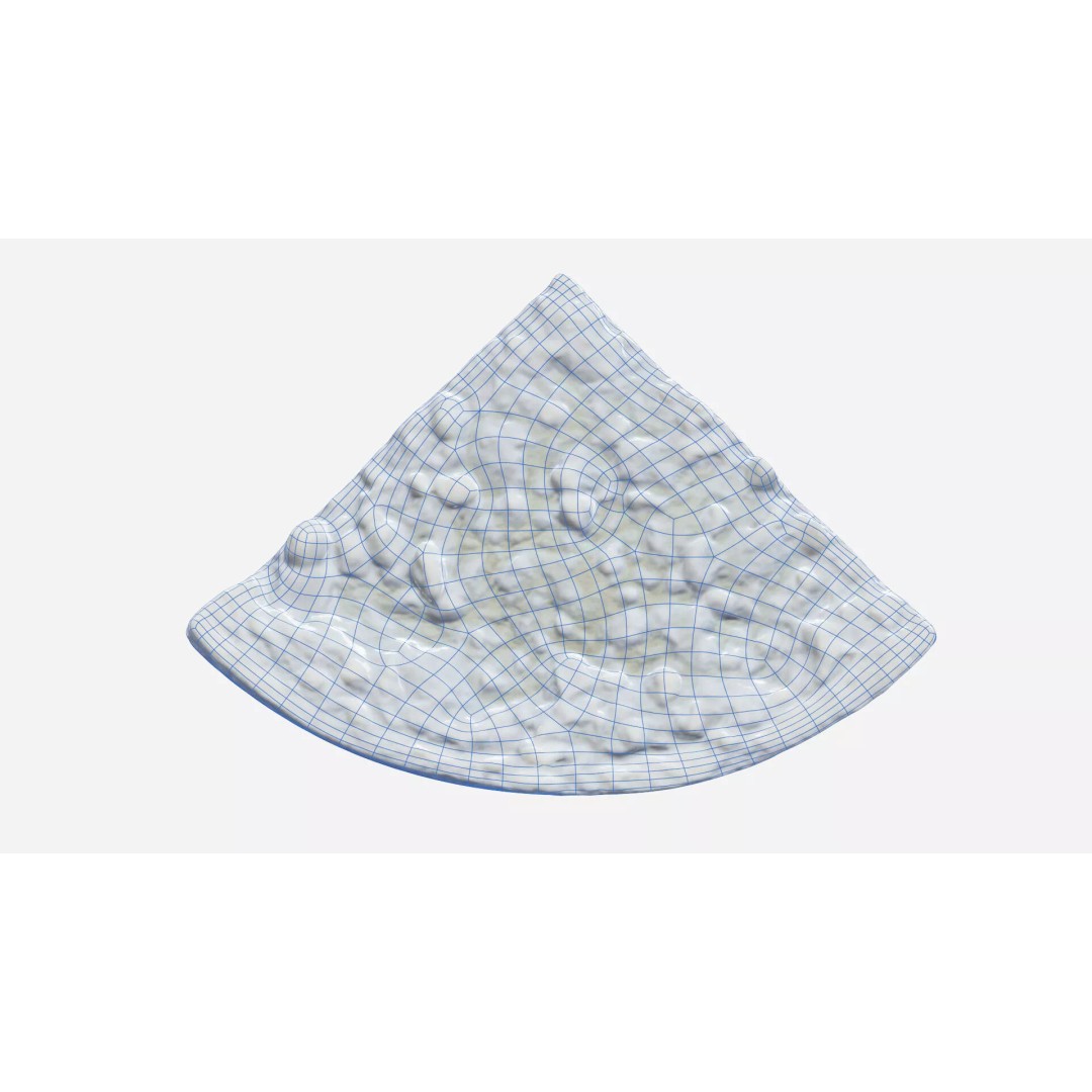 Apple Pie Slice 3D Model – Low Poly PBR Game Asset, FBX - View 8
