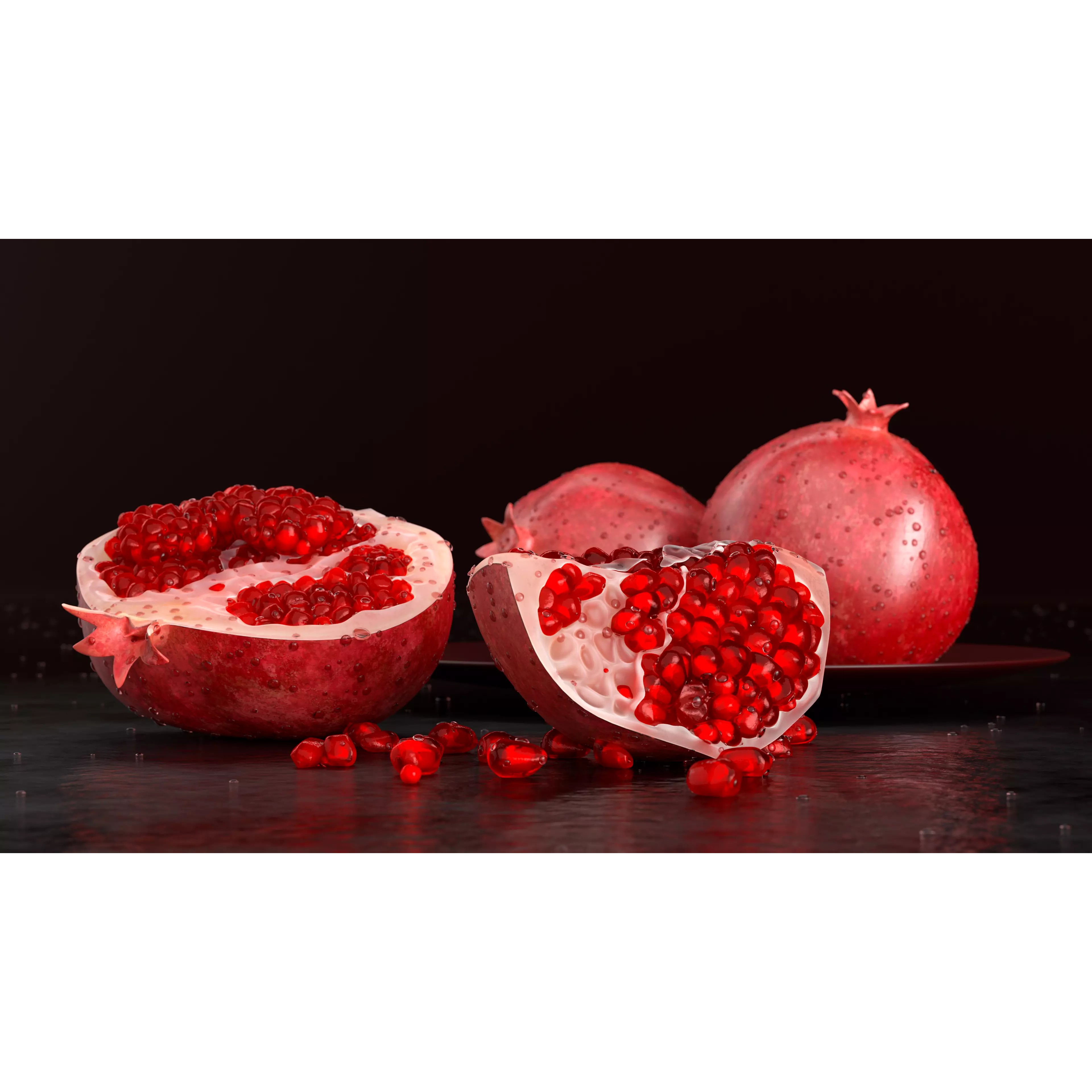 Pomegranate - Realistic 3D Model - View 2