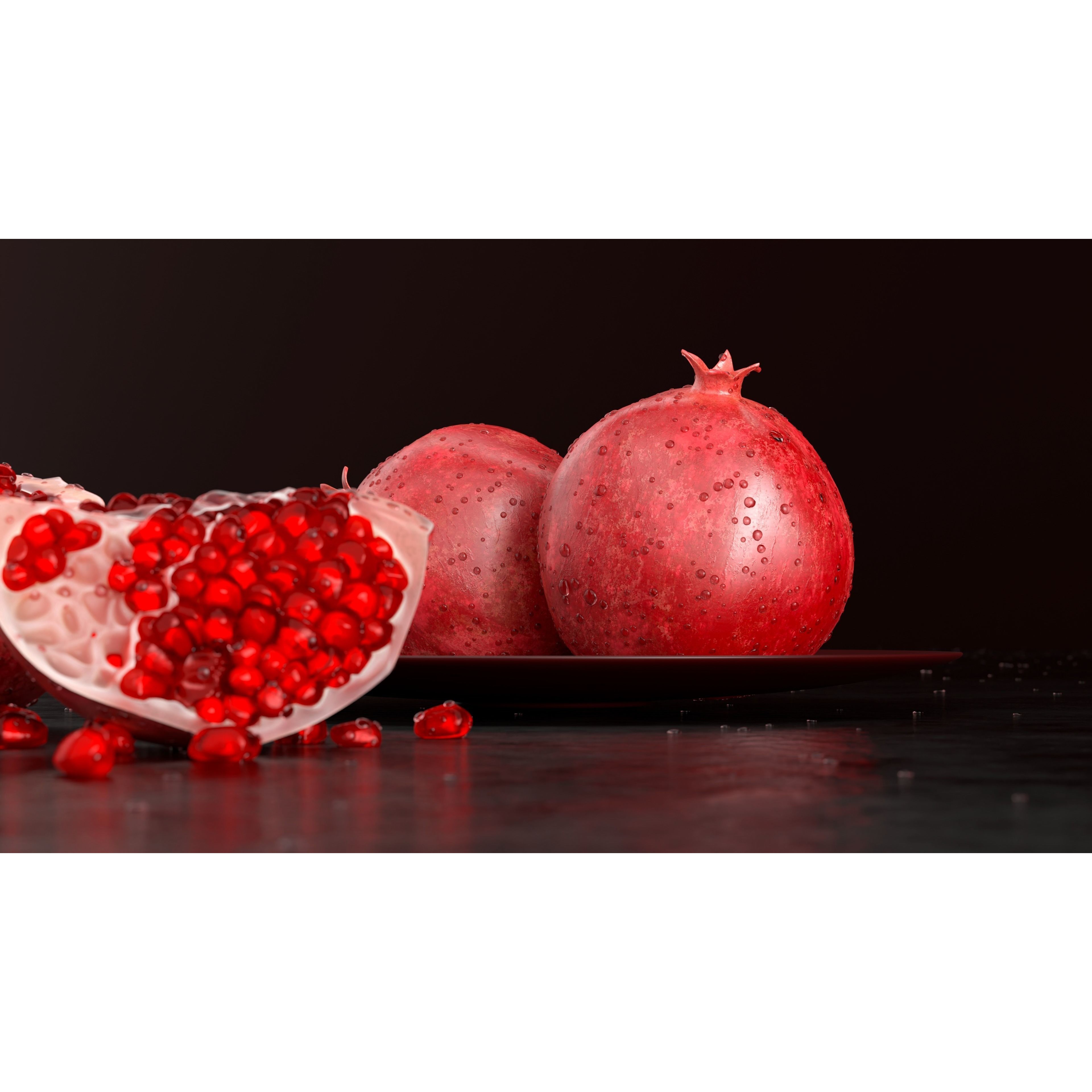 Pomegranate - Realistic 3D Model - View 4