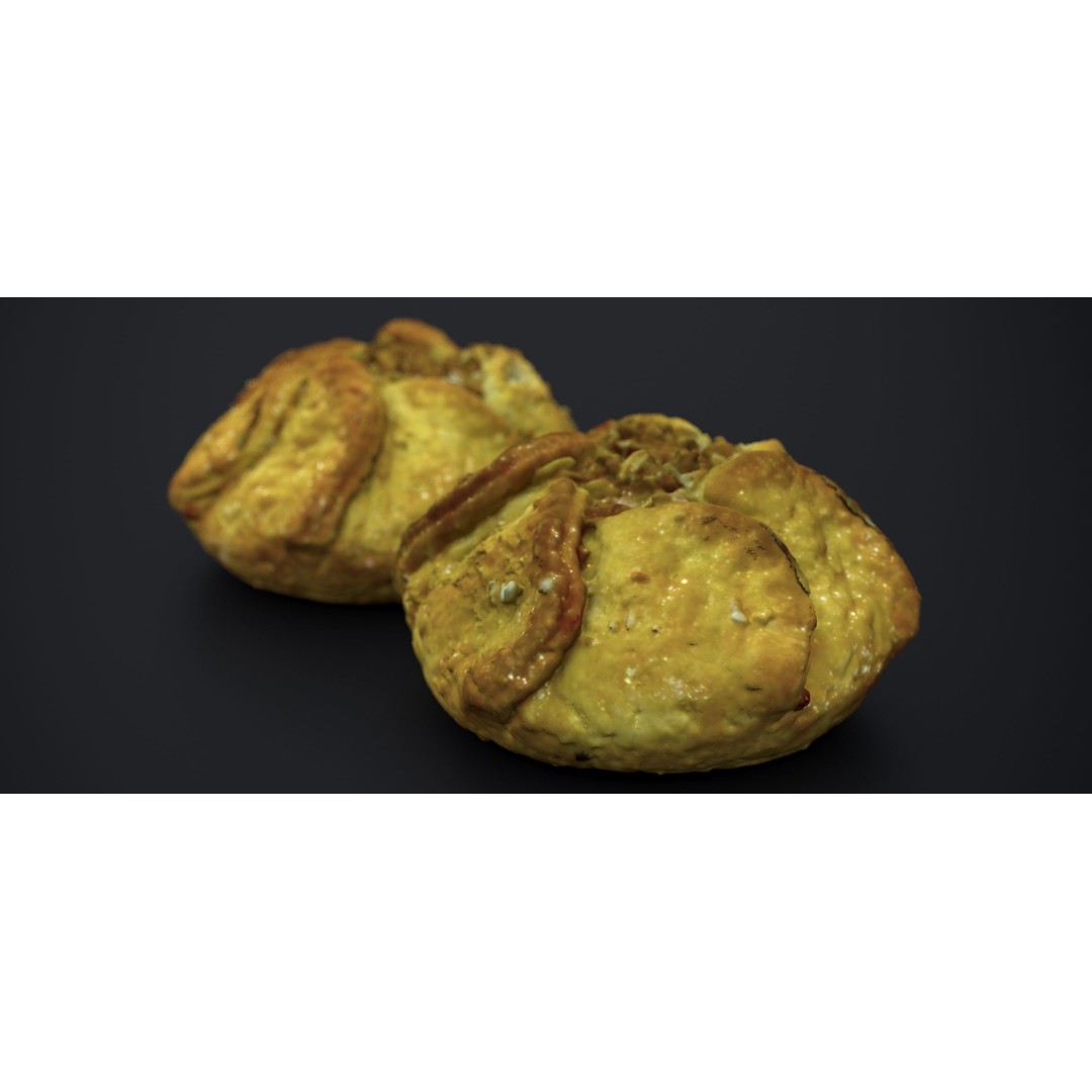 Apple Blossom Tart 3D Model – High Poly Game Asset, FBX - View 5