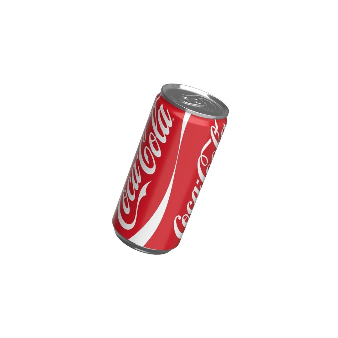Coca Cola Drink Can 3D Model – Low Poly PBR Beverage Asset, FBX - View 10