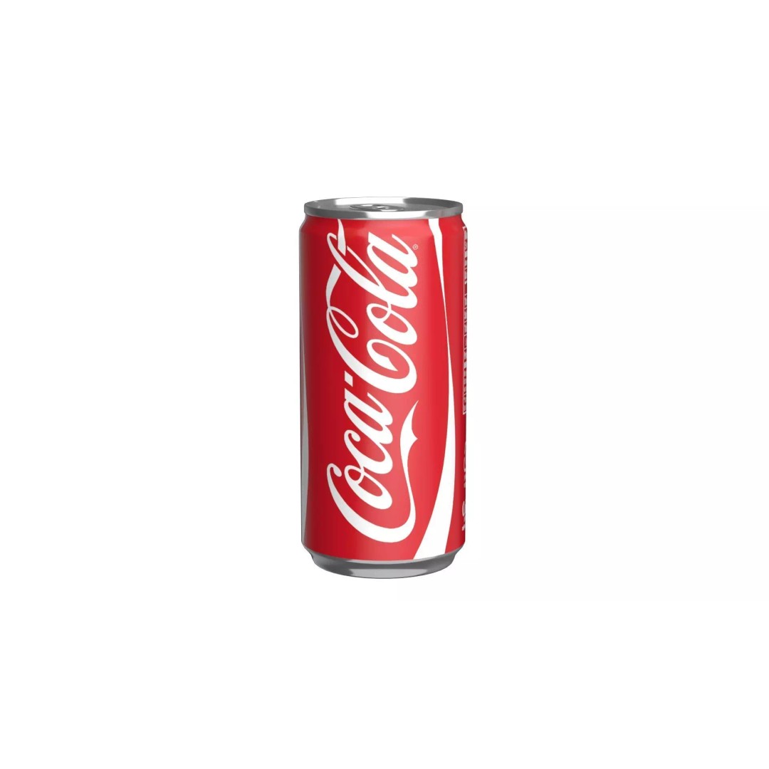 Coca Cola Drink Can 3D Model – Low Poly PBR Beverage Asset, FBX - View 2