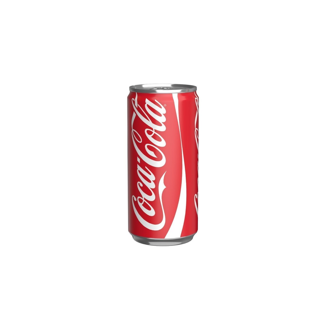Coca Cola Drink Can 3D Model – Low Poly PBR Beverage Asset, FBX - View 4