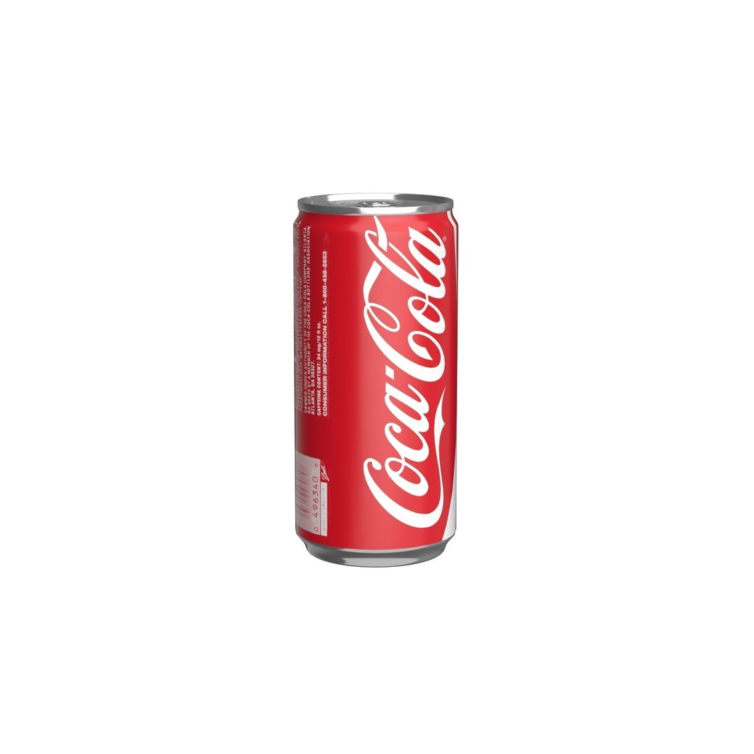 Coca Cola Drink Can 3D Model – Low Poly PBR Beverage Asset, FBX - View 5