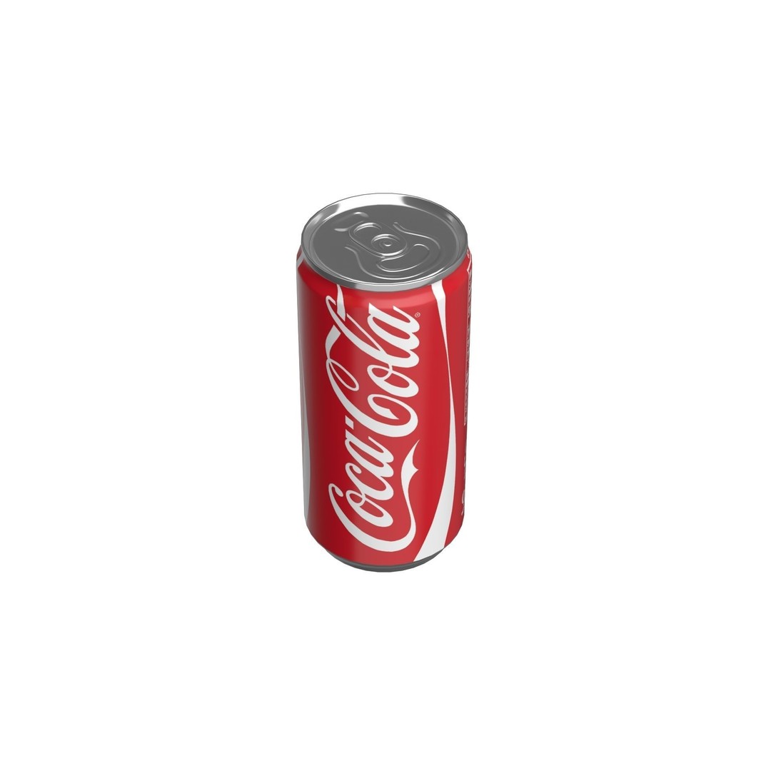 Coca Cola Drink Can 3D Model – Low Poly PBR Beverage Asset, FBX - View 9