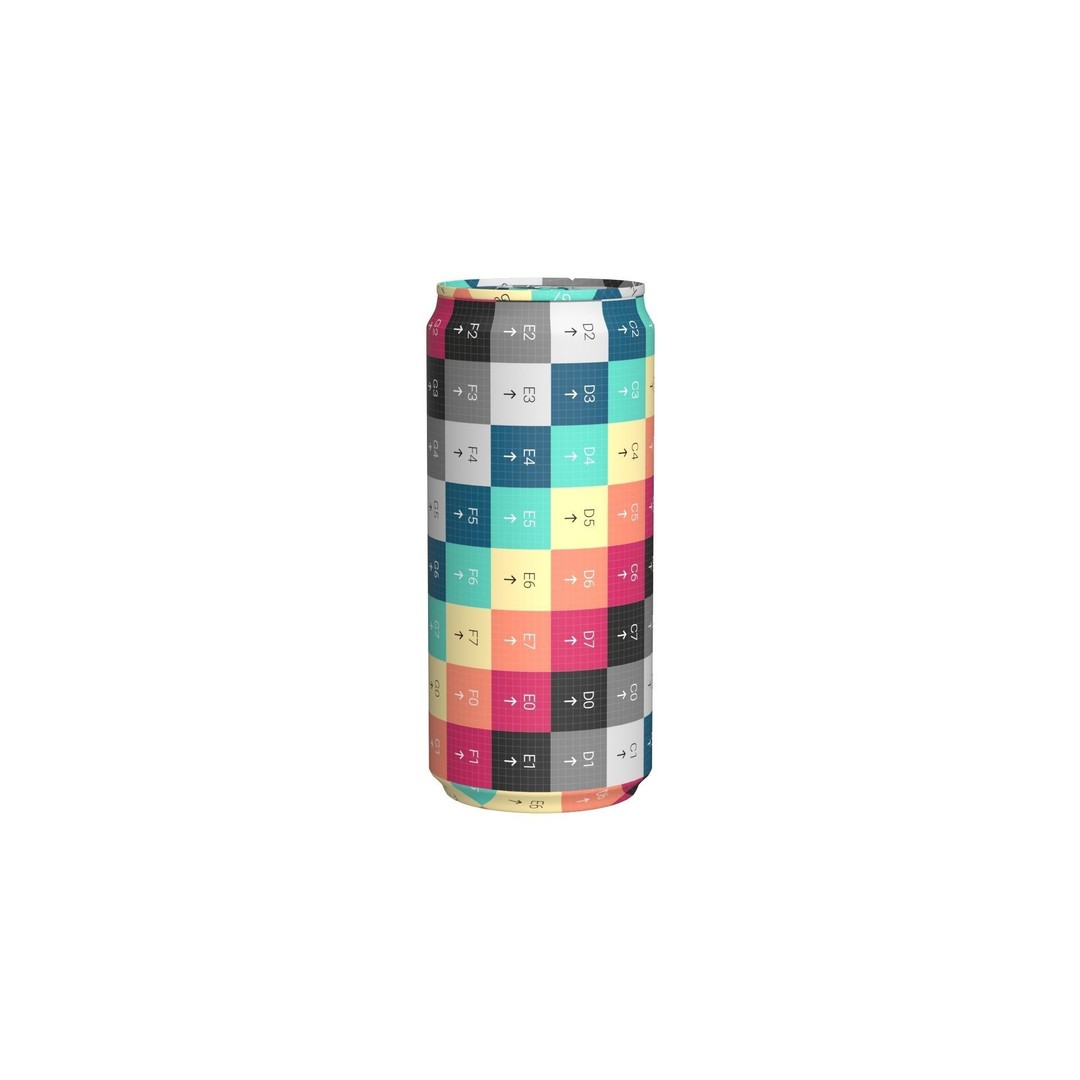 Coca Cola Zero Drink Can 3D Model – Low Poly PBR Asset, FBX/OBJ - View 18
