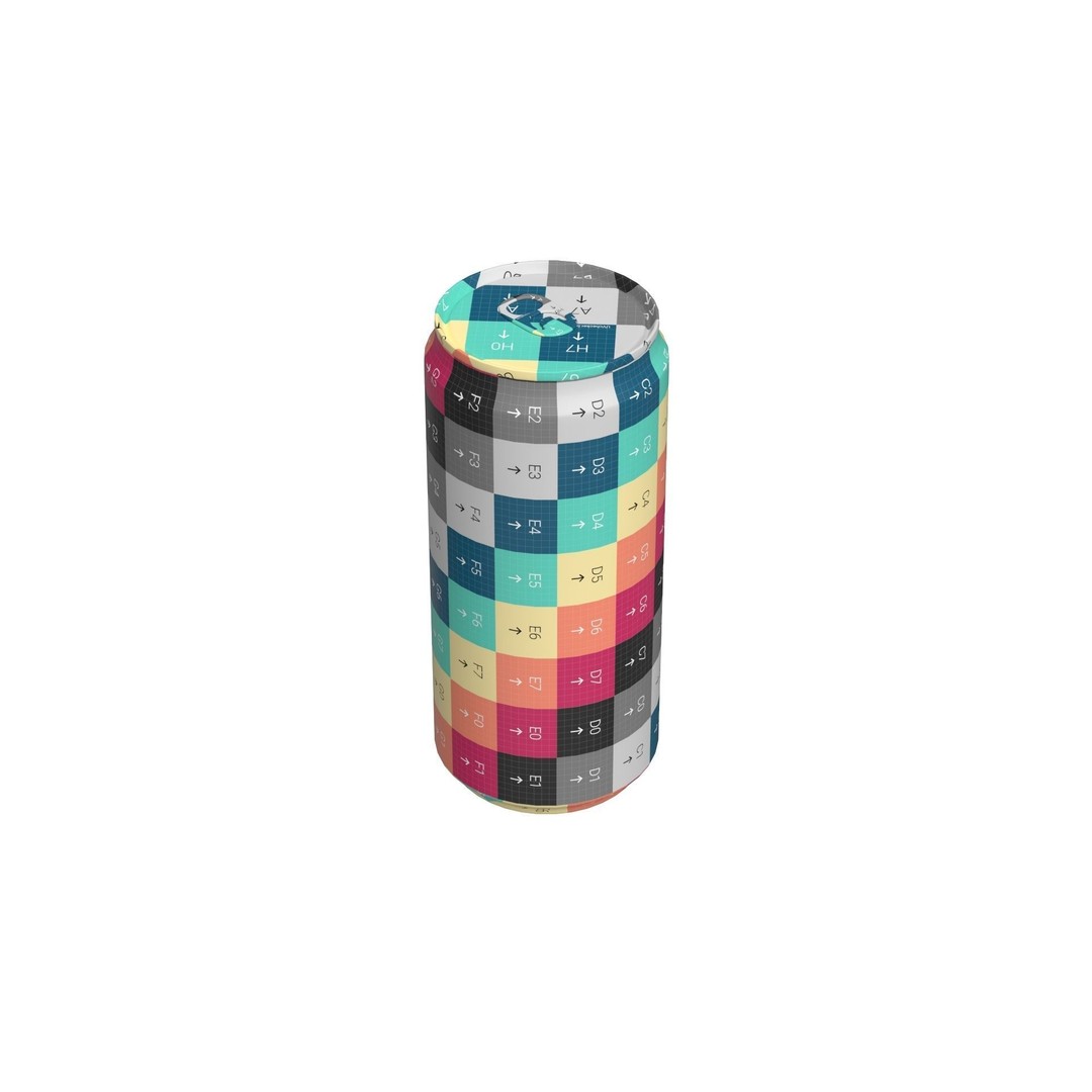 Coca Cola Zero Drink Can 3D Model – Low Poly PBR Asset, FBX/OBJ - View 19