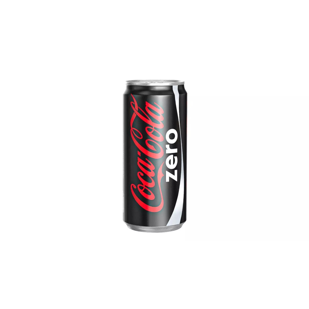 Coca Cola Zero Drink Can 3D Model – Low Poly PBR Asset, FBX/OBJ - View 2