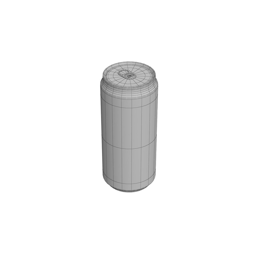 Coca Cola Zero Drink Can 3D Model – Low Poly PBR Asset, FBX/OBJ - View 23
