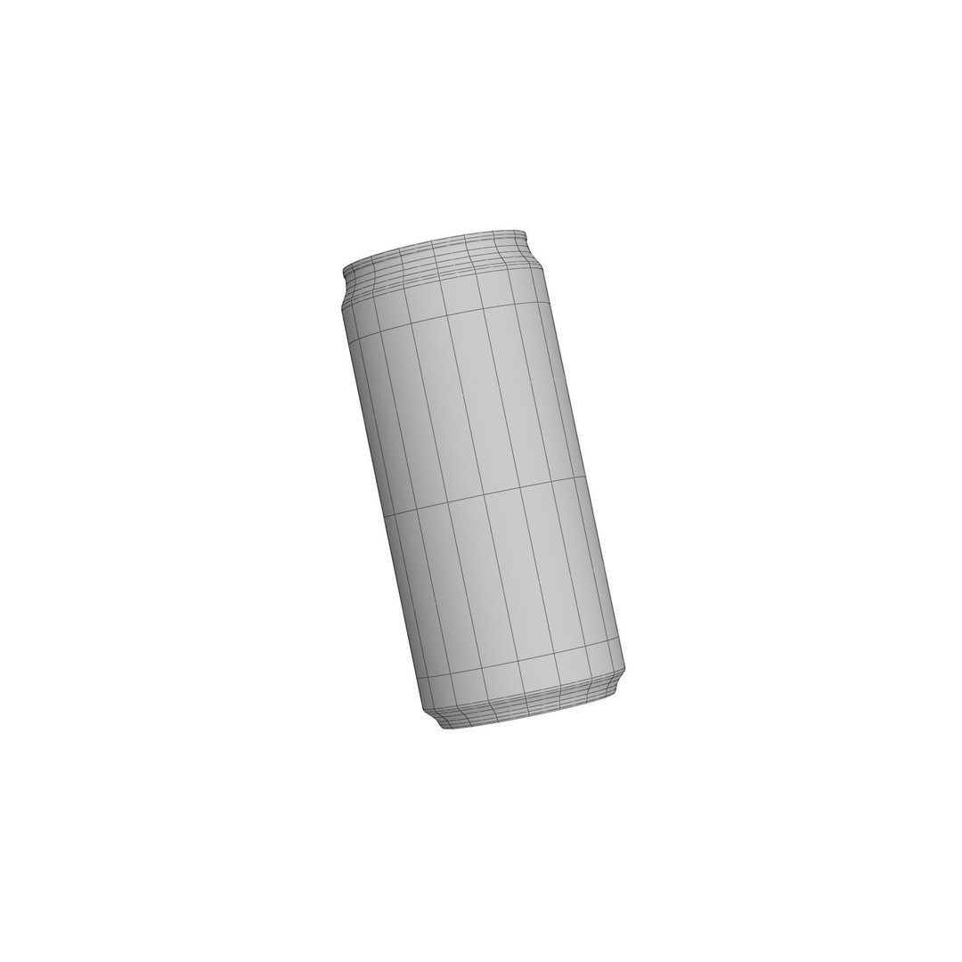 Coca Cola Zero Drink Can 3D Model – Low Poly PBR Asset, FBX/OBJ - View 24