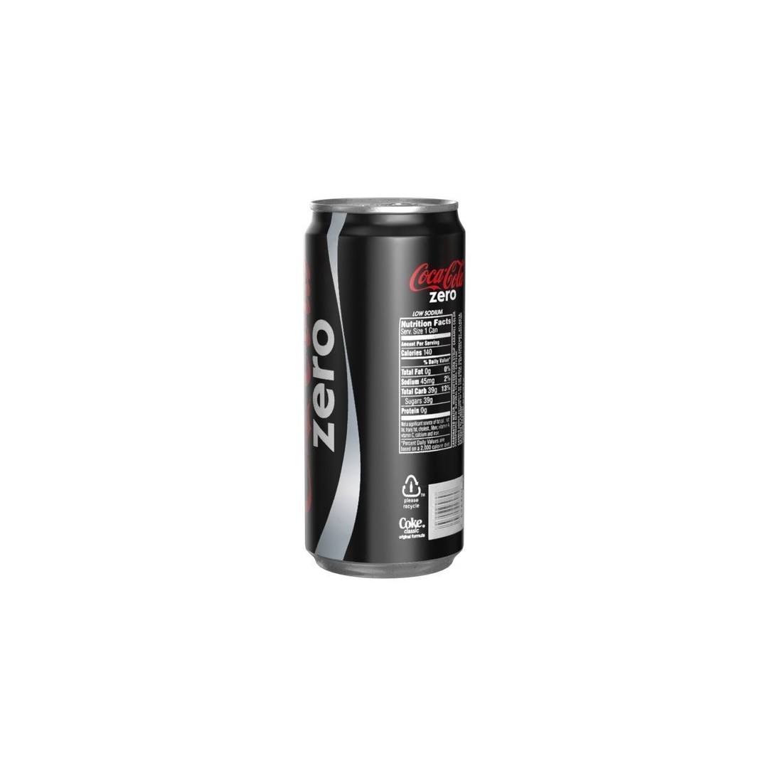 Coca Cola Zero Drink Can 3D Model – Low Poly PBR Asset, FBX/OBJ - View 5
