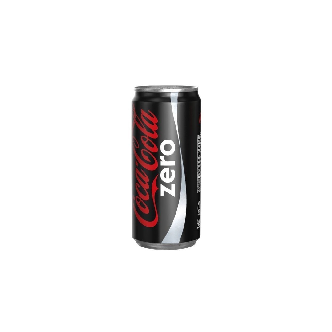 Coca Cola Zero Drink Can 3D Model – Low Poly PBR Asset, FBX/OBJ - View 6