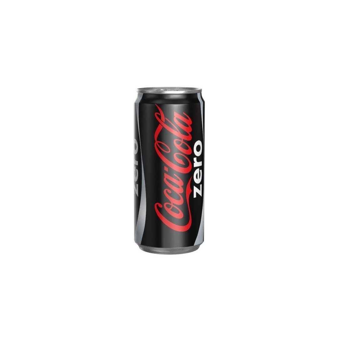 Coca Cola Zero Drink Can 3D Model – Low Poly PBR Asset, FBX/OBJ - View 7