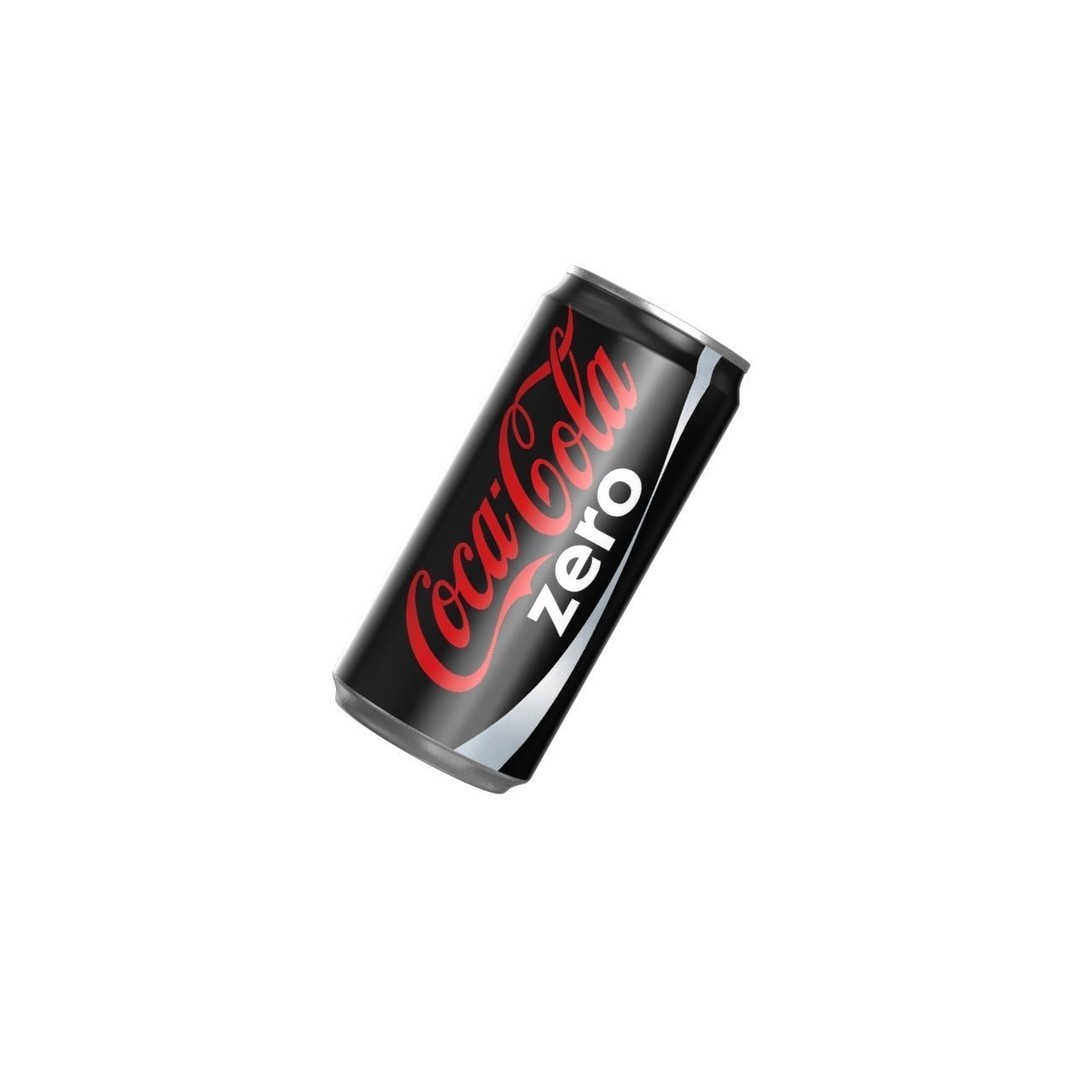 Coca Cola Zero Drink Can 3D Model – Low Poly PBR Asset, FBX & OBJ - View 11