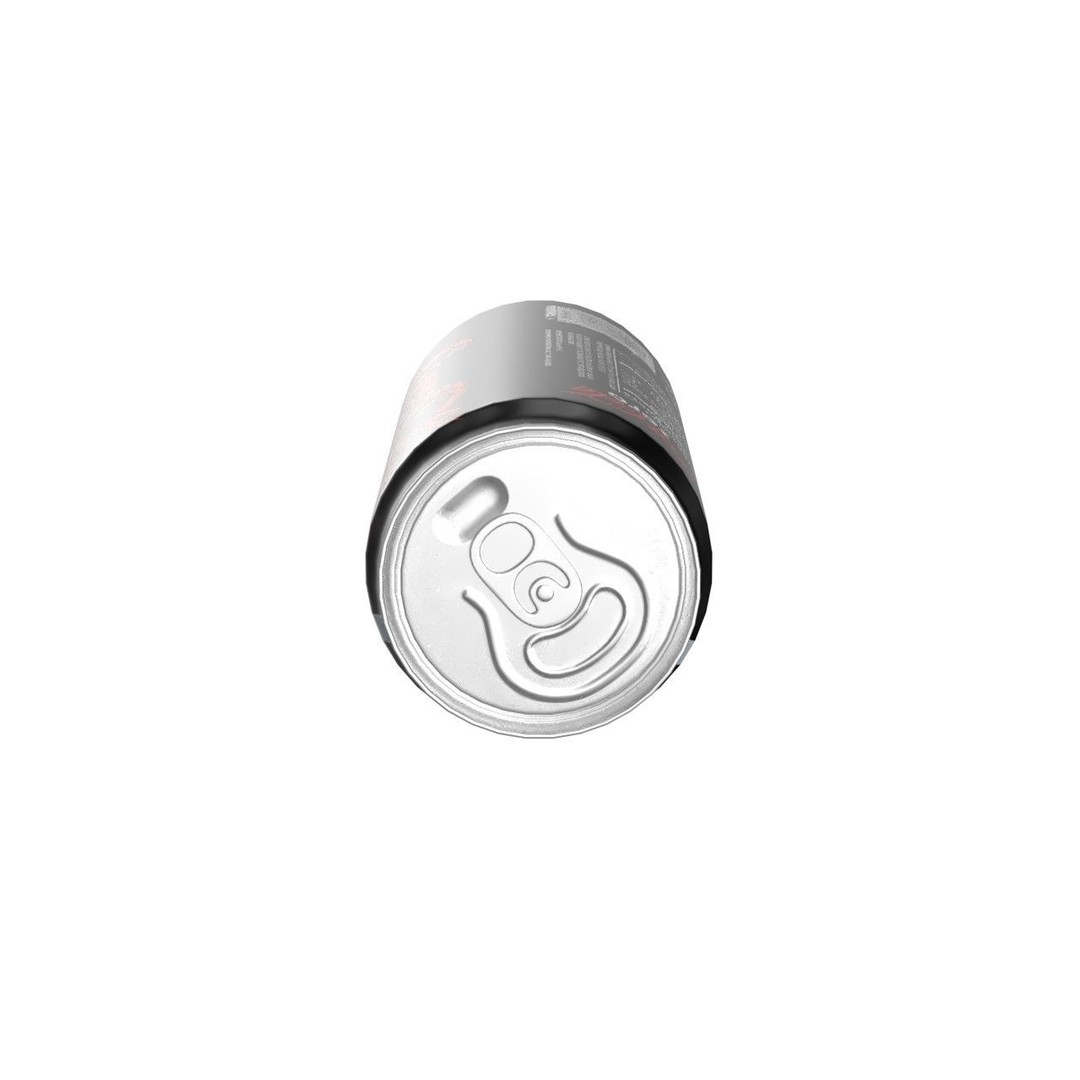 Coca Cola Zero Drink Can 3D Model – Low Poly PBR Asset, FBX & OBJ - View 16