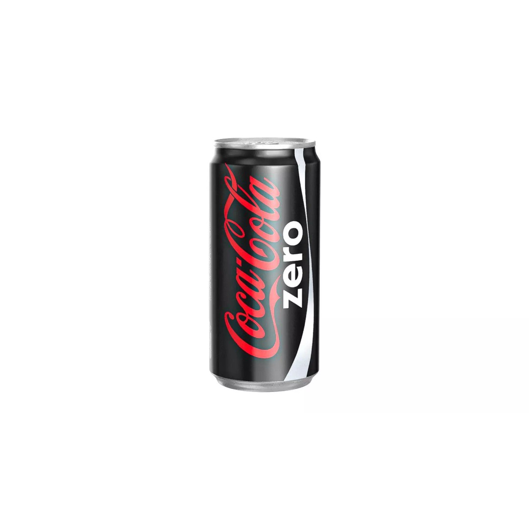 Coca Cola Zero Drink Can 3D Model – Low Poly PBR Asset, FBX & OBJ - View 2