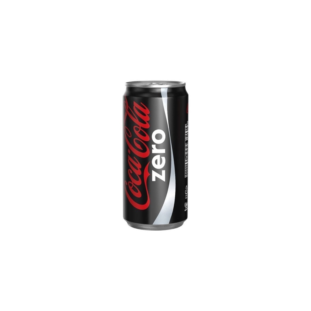 Coca Cola Zero Drink Can 3D Model – Low Poly PBR Asset, FBX & OBJ - View 6