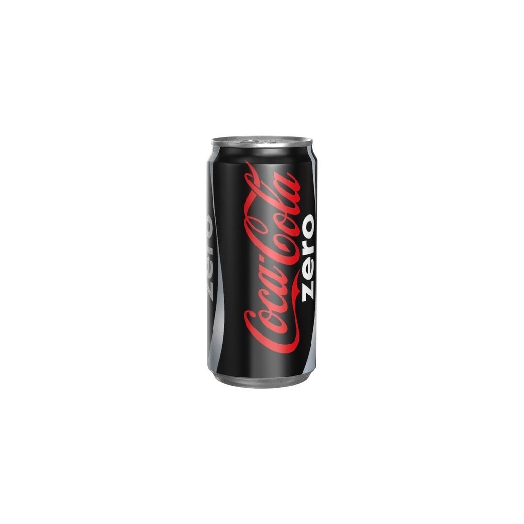 Coca Cola Zero Drink Can 3D Model – Low Poly PBR Asset, FBX & OBJ - View 7