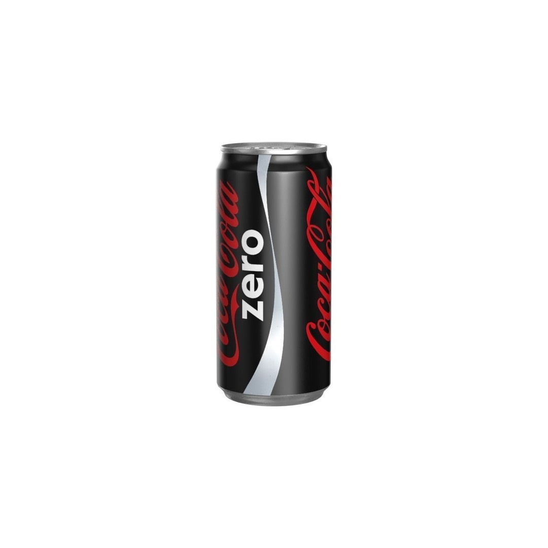 Coca Cola Zero Drink Can 3D Model – Low Poly PBR Asset, FBX & OBJ - View 8