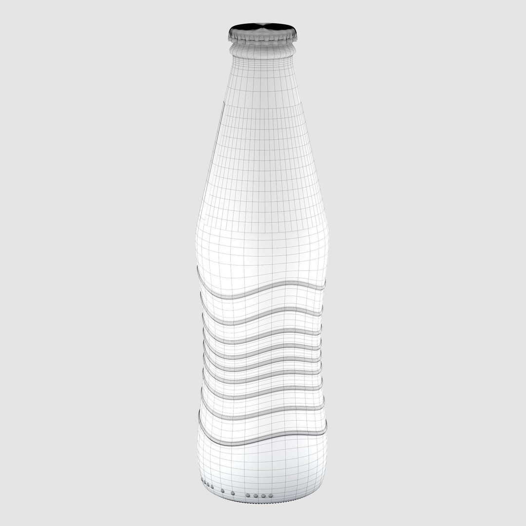 Pepsi Soda Bottle 3D Model – High Poly Beverage Asset, FBX, OBJ - View 6