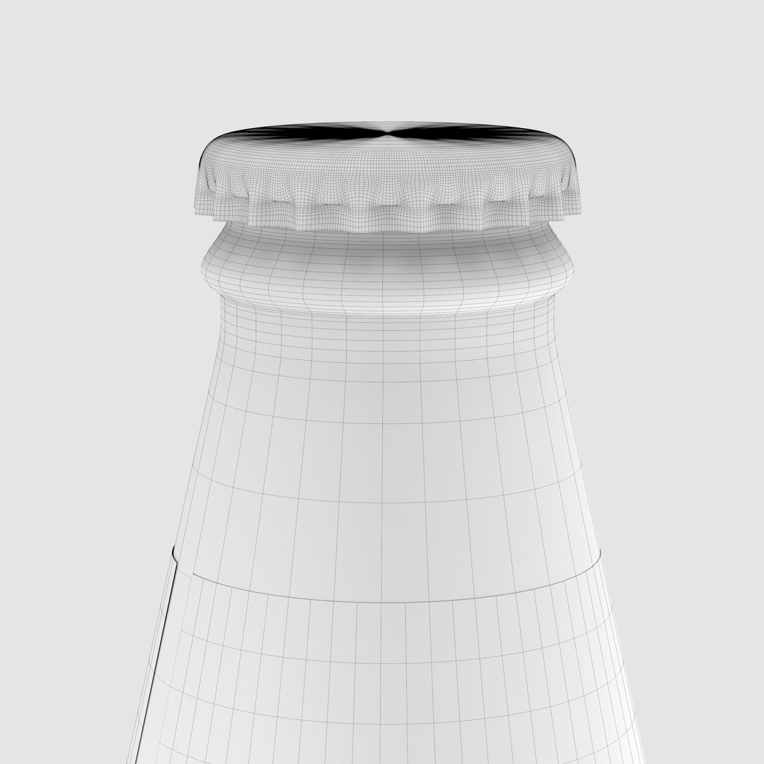 Pepsi Soda Bottle 3D Model – High Poly Beverage Asset, FBX, OBJ - View 7