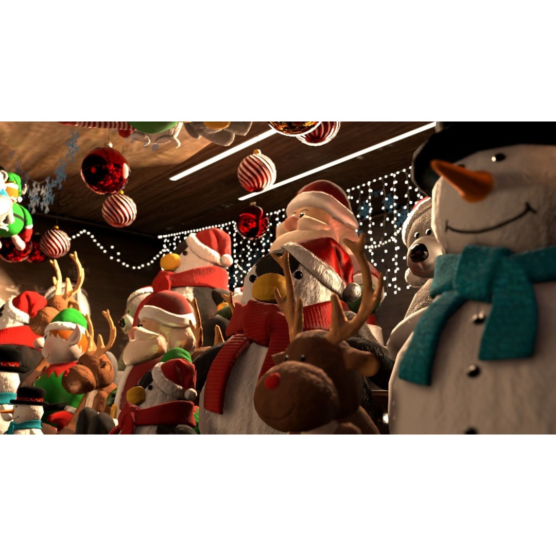 Christmas Mini Market 3D Model – Low Poly Architectural Set, FBX - View 35
