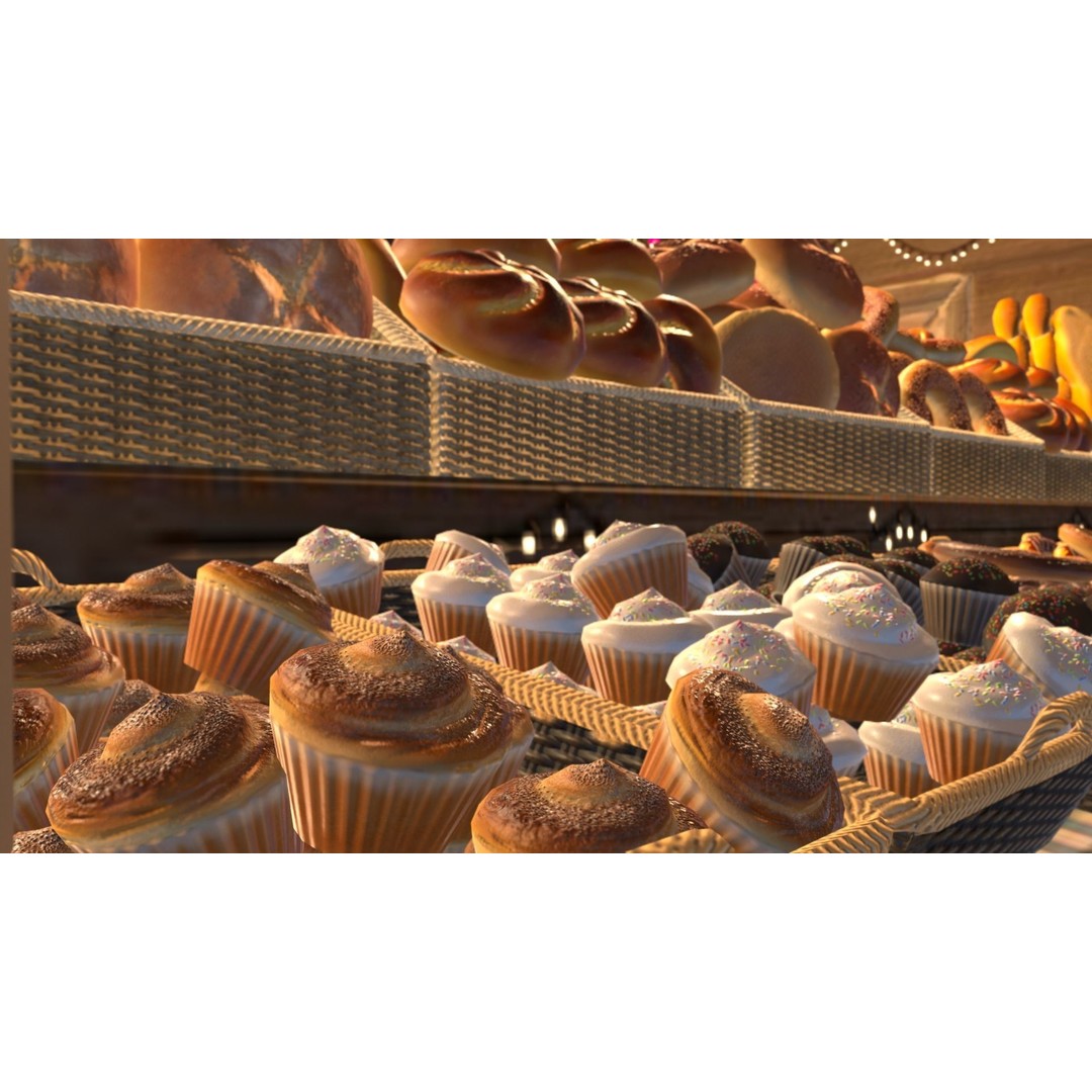 Christmas Mini Market 3D Model – Low Poly Architectural Set, FBX - View 46
