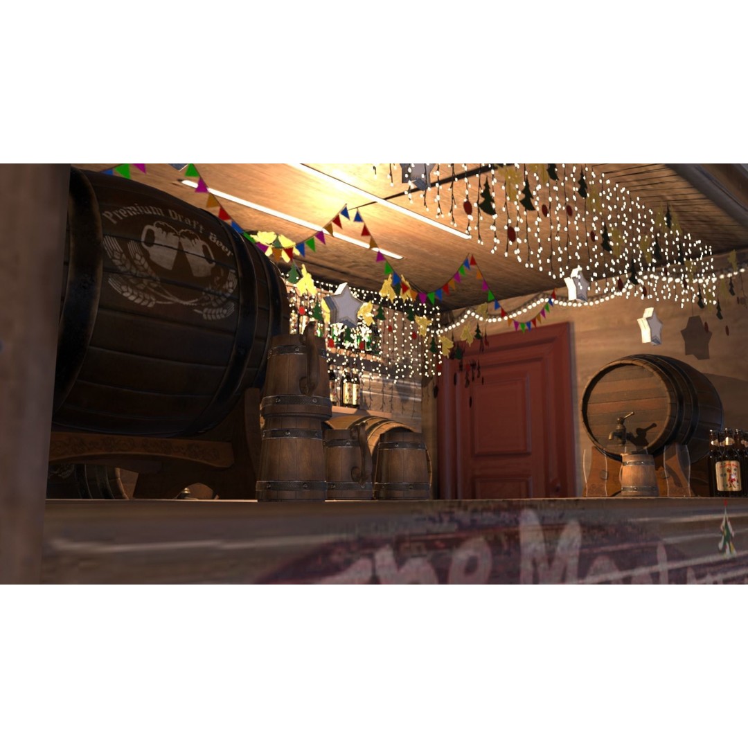 Christmas Mini Market 3D Model – Low Poly Architectural Set, FBX - View 75