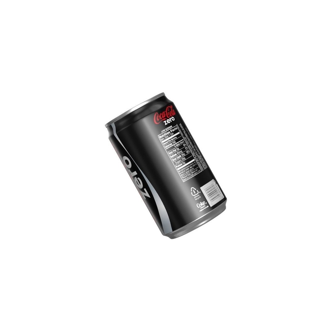 Coca Cola Zero Can 3D Model – Low Poly PBR Game Asset, FBX, OBJ - View 14