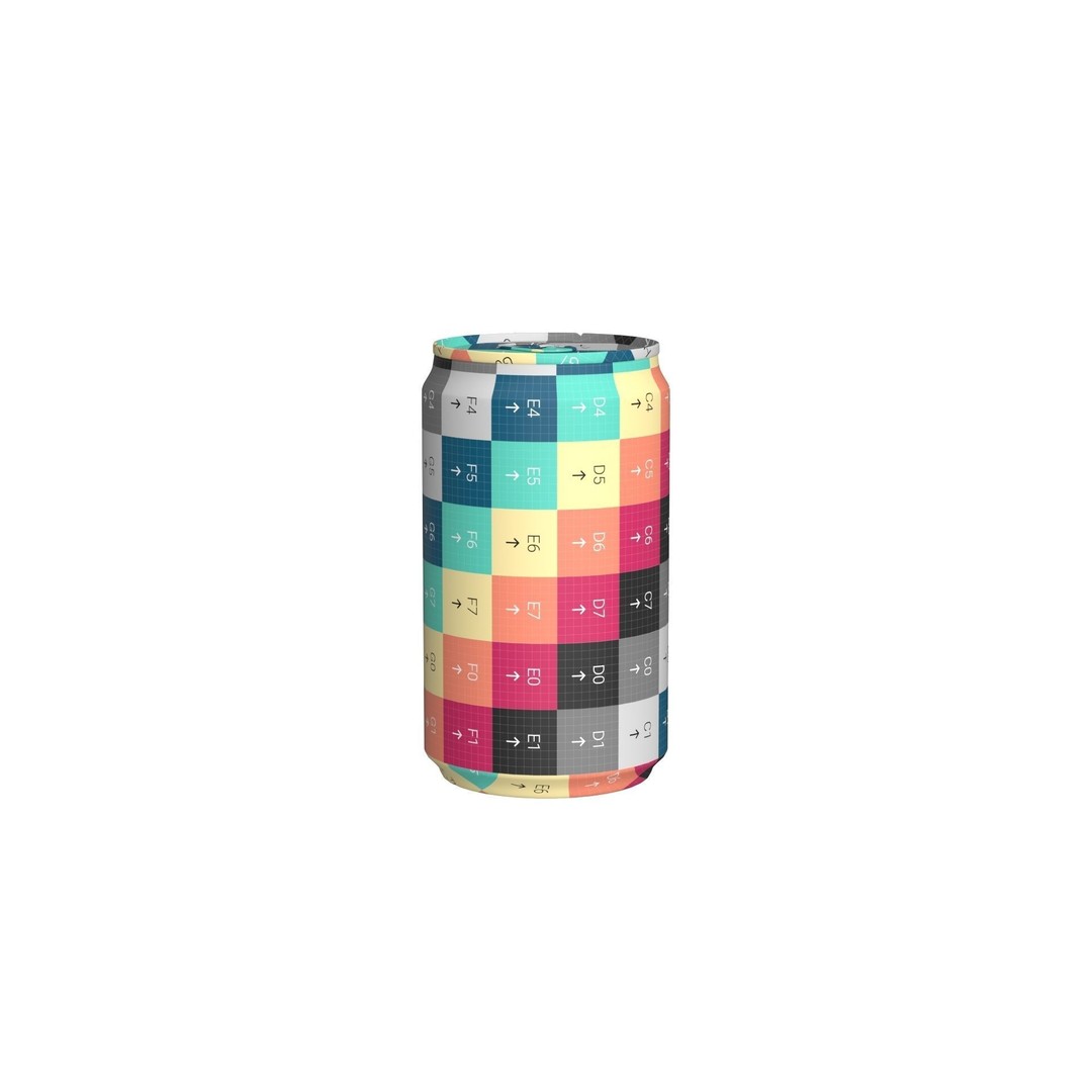 Coca Cola Zero Can 3D Model – Low Poly PBR Game Asset, FBX, OBJ - View 18