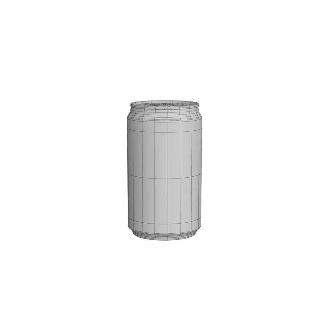 Coca Cola Zero Can 3D Model – Low Poly PBR Game Asset, FBX, OBJ - View 22