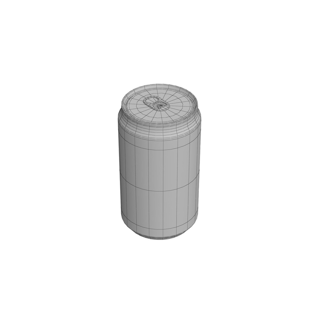 Coca Cola Zero Can 3D Model – Low Poly PBR Game Asset, FBX, OBJ - View 23