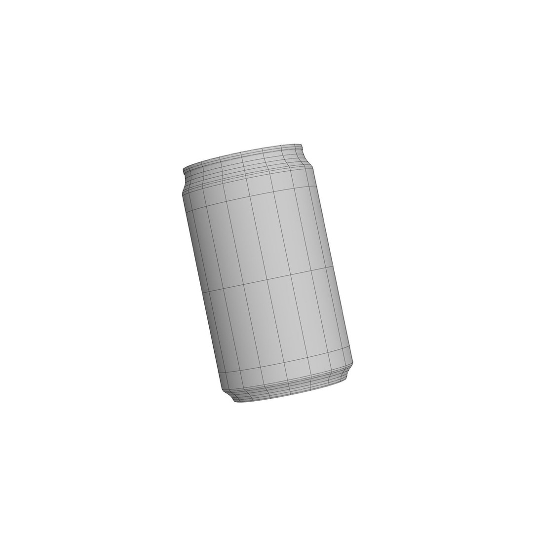 Coca Cola Zero Can 3D Model – Low Poly PBR Game Asset, FBX, OBJ - View 24