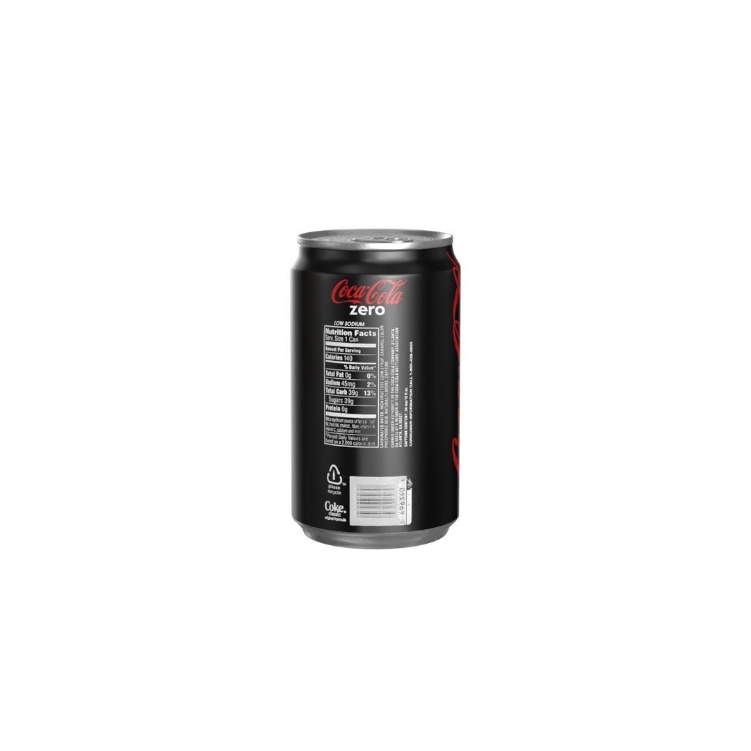 Coca Cola Zero Can 3D Model – Low Poly PBR Game Asset, FBX, OBJ - View 4