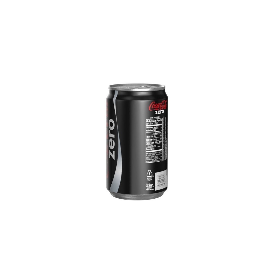 Coca Cola Zero Can 3D Model – Low Poly PBR Game Asset, FBX, OBJ - View 5
