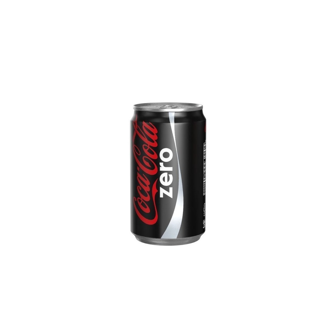 Coca Cola Zero Can 3D Model – Low Poly PBR Game Asset, FBX, OBJ - View 6