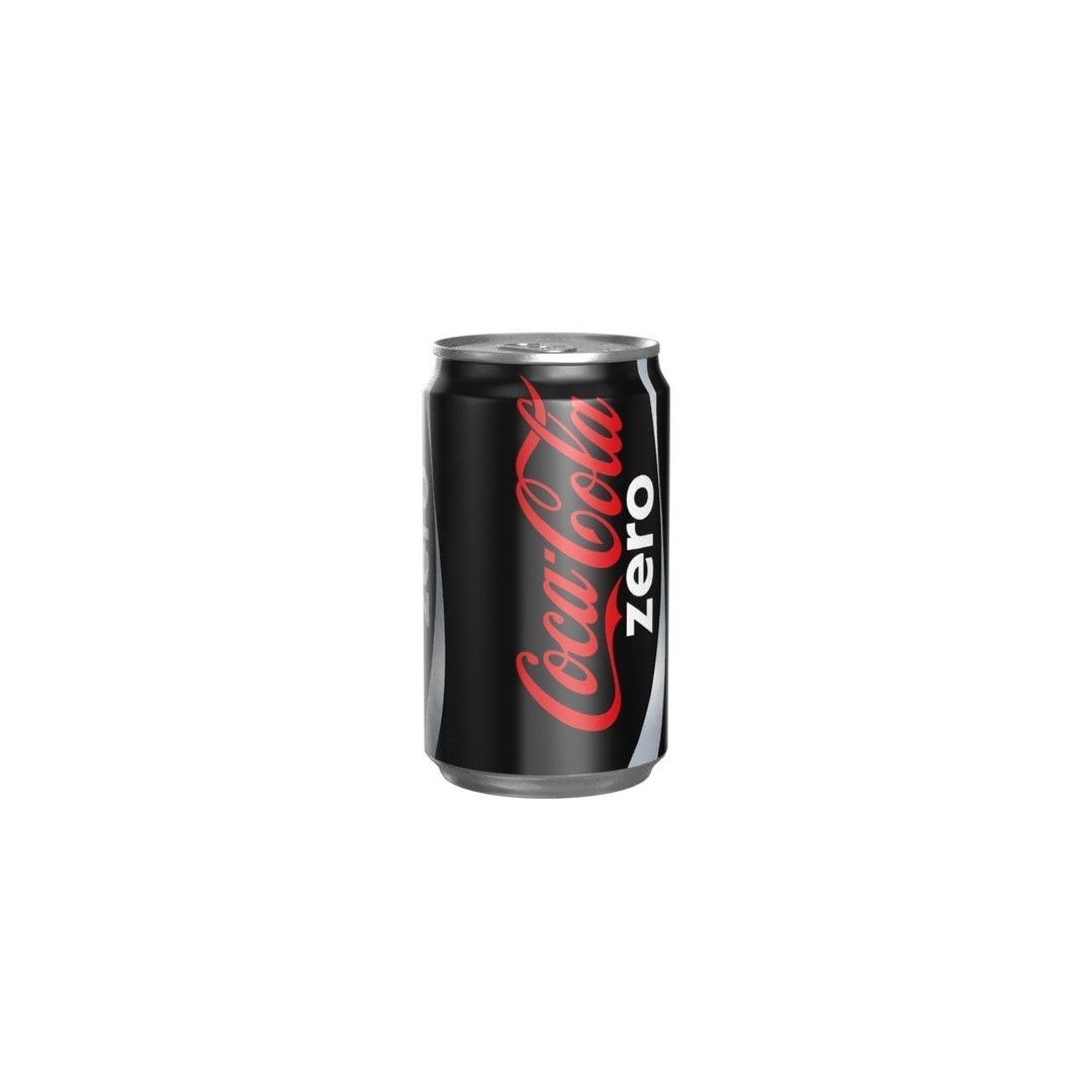 Coca Cola Zero Can 3D Model – Low Poly PBR Game Asset, FBX, OBJ - View 7