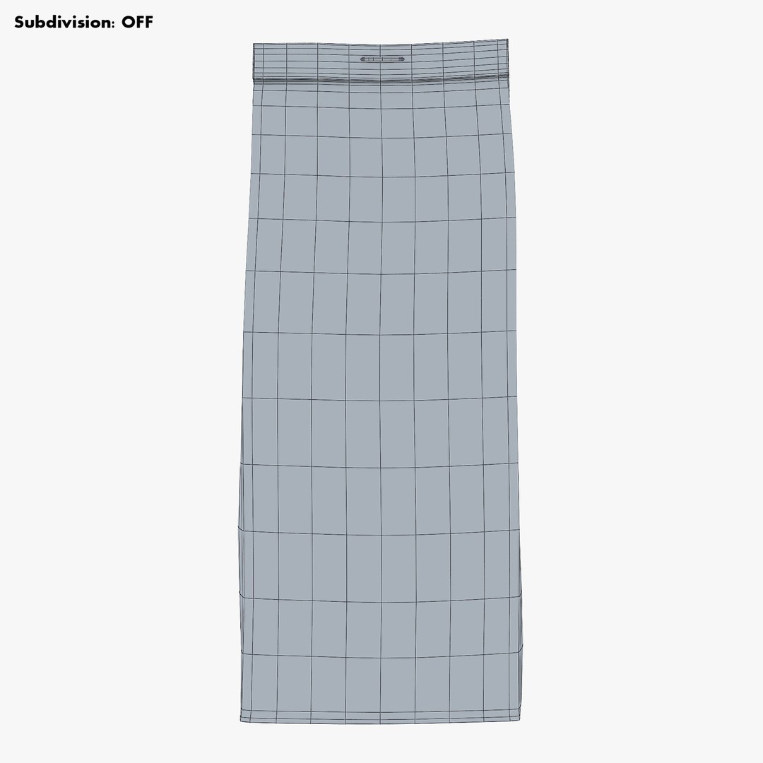Paper Bag M 3D Model – High-Quality Realistic Asset, FBX, OBJ - View 16