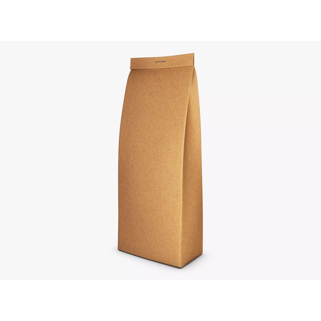 Paper Bag M 3D Model – High-Quality Realistic Asset, FBX, OBJ - View 2