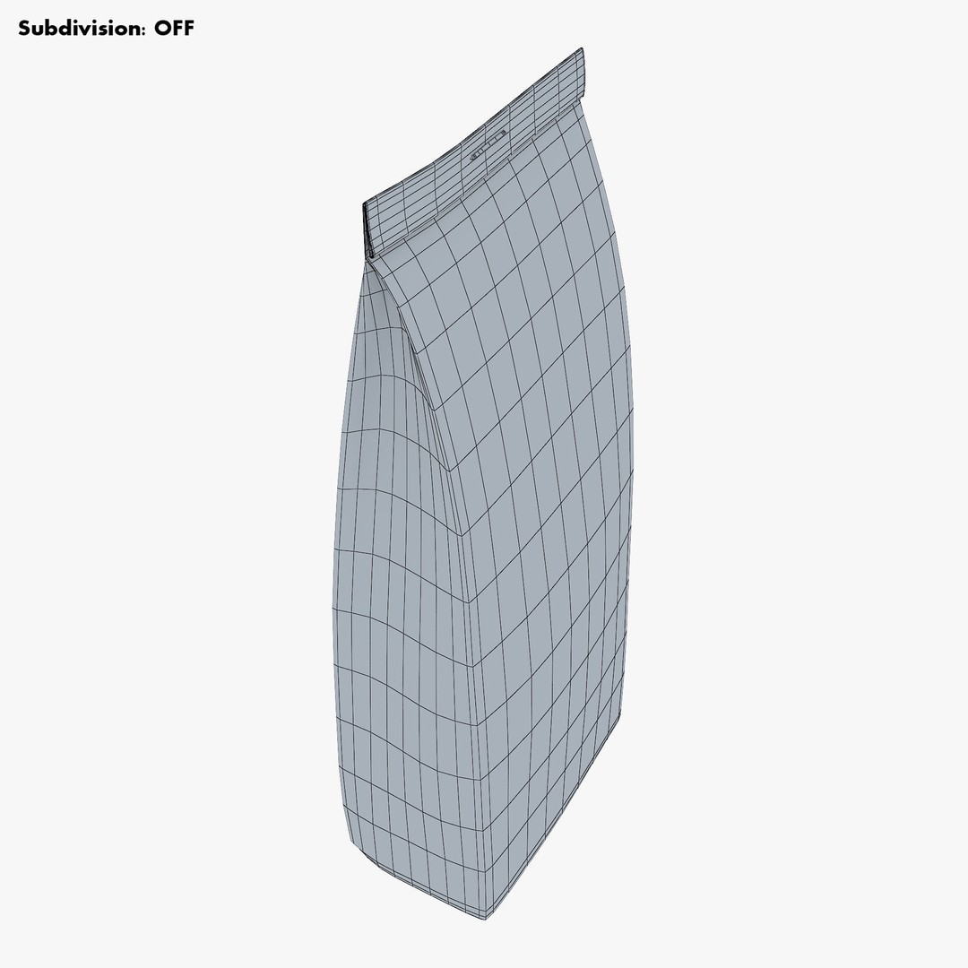 Paper Bag M 3D Model – High-Quality Realistic Asset, FBX, OBJ - View 20