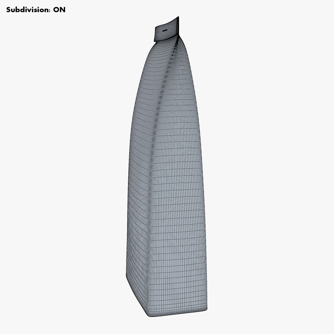 Paper Bag M 3D Model – High-Quality Realistic Asset, FBX, OBJ - View 21