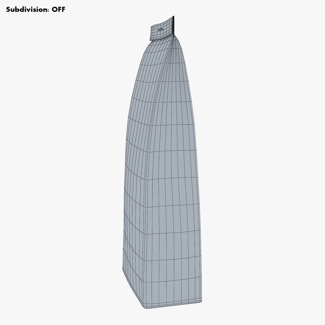 Paper Bag M 3D Model – High-Quality Realistic Asset, FBX, OBJ - View 22