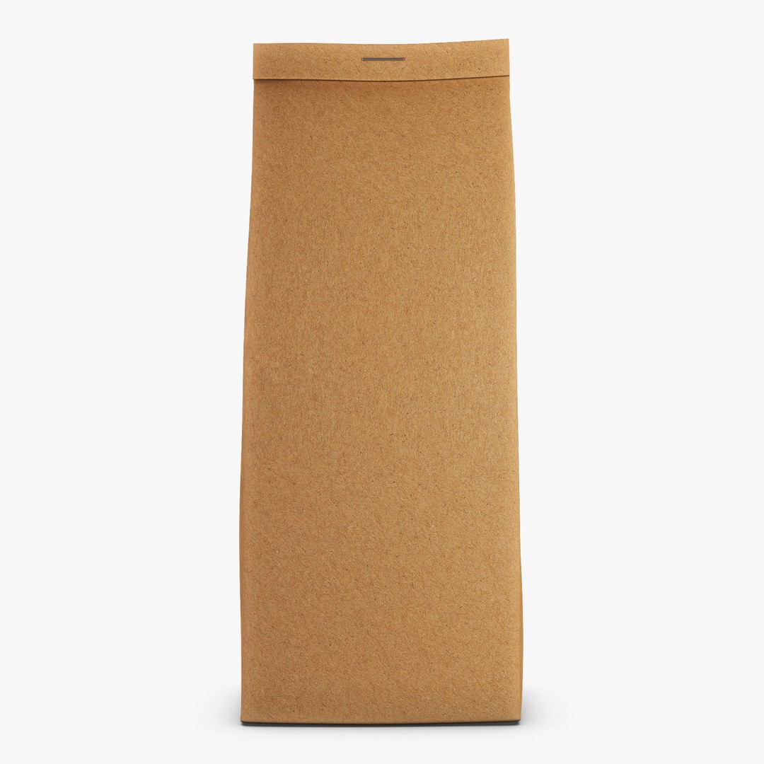 Paper Bag M 3D Model – High-Quality Realistic Asset, FBX, OBJ - View 4